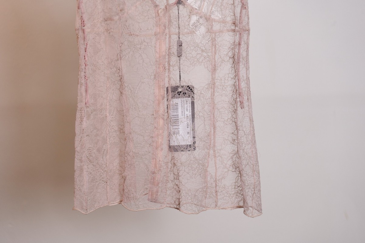 パンツ DOLCE & GABBANA Pink Lace Pant High-rise lace wide-leg pants in pink - Dolce Gabbana