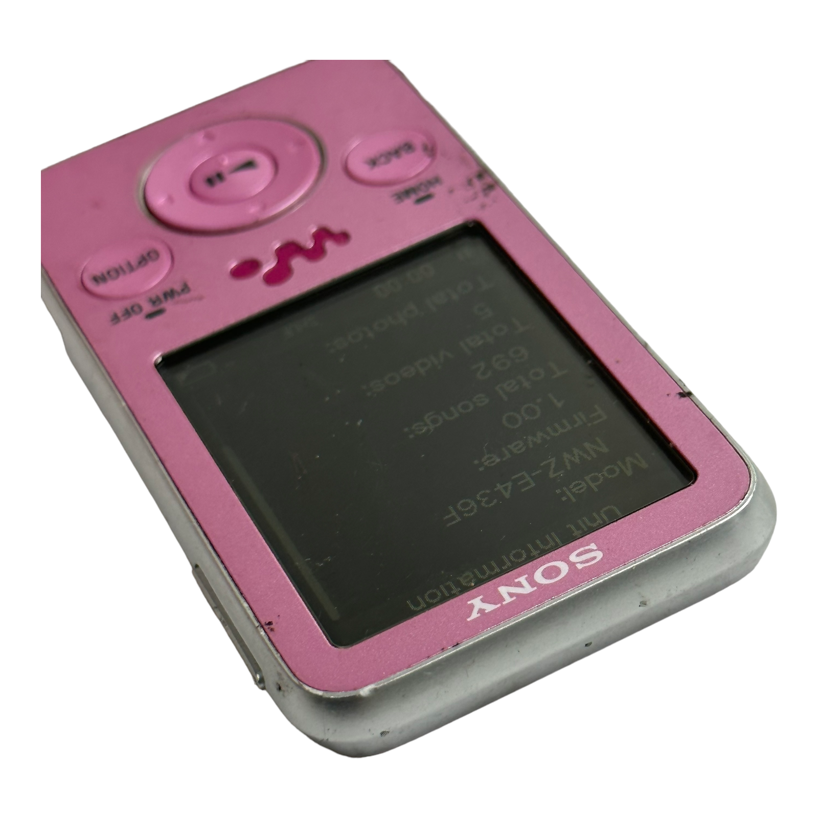 SONY WALKMAN MP3 DIGITAL MEDIA PLAYER PINK NWZE436F WORKS PERFECT! eBay