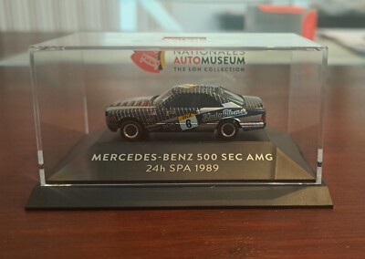 Autoart 1/18 Mercedes 500 SEC AMG #6 - 24H Spa 1989 - Noir - Neuve