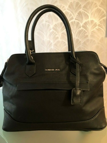 London Fog Purse Black Handbag Shoulder 