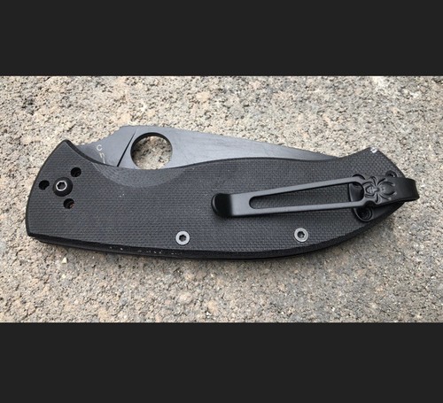 Clip de titanio negro hecho para Spyderco ambicioso tenaz resistencia a la persistencia - Imagen 4 de 6