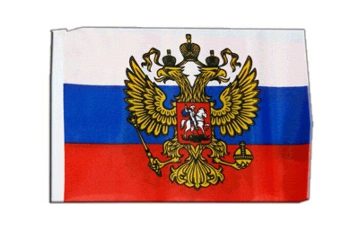 Russia WITH CREST BANNER Flag 30x45cm Flags Russian 最大63％オフ！ リアル