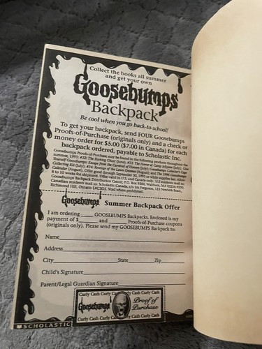 1st Print 1st Ed Give Yourself Goosebumps #1 Escape From The Carnival of Horrors - 第 8/20 張圖片