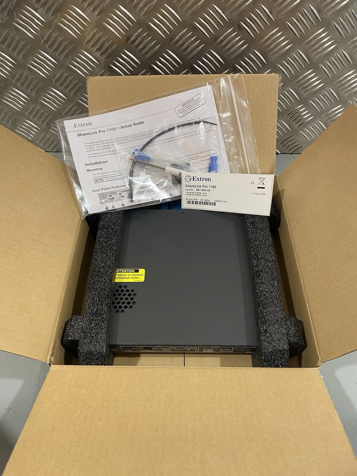 Extron ShareLink Pro 1100 Presentation System 60-1943-01 Brand New In Box 3