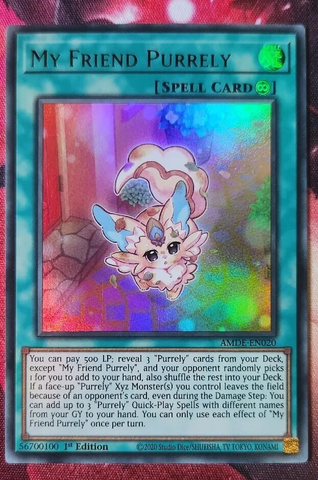 YuGiOh! TCG My Friend Purrely Amazing Defenders AMDEEN020 1st