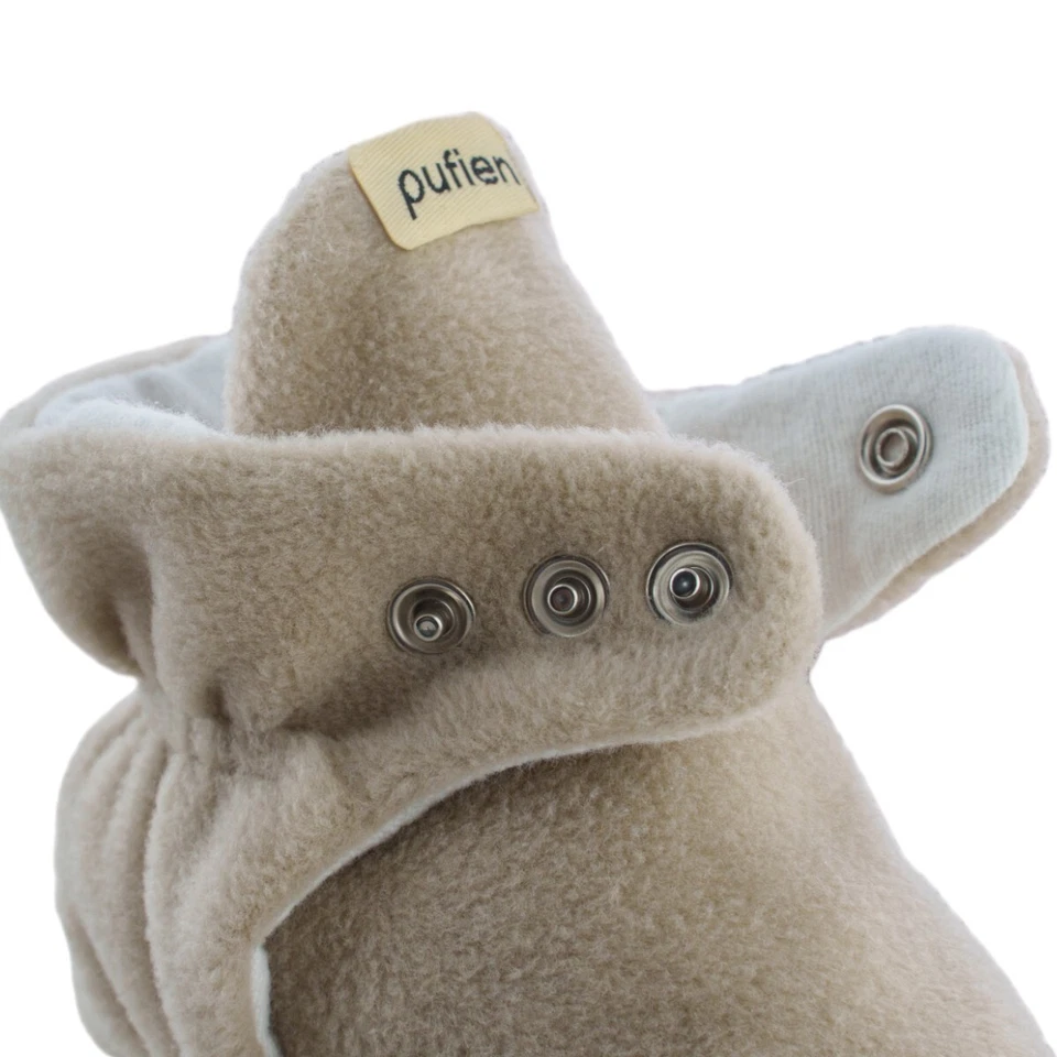 Beige Infante Bebé Niñas Niños Botas Suave Suela Antideslizante Tobillo Premium Bebé Botines Foto 3 de 4