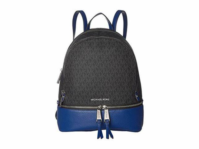 rhea medium logo jacquard backpack