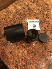 Lombart Instrument 7x Optical Loupe with Measuring Reticle and Leather Case.
