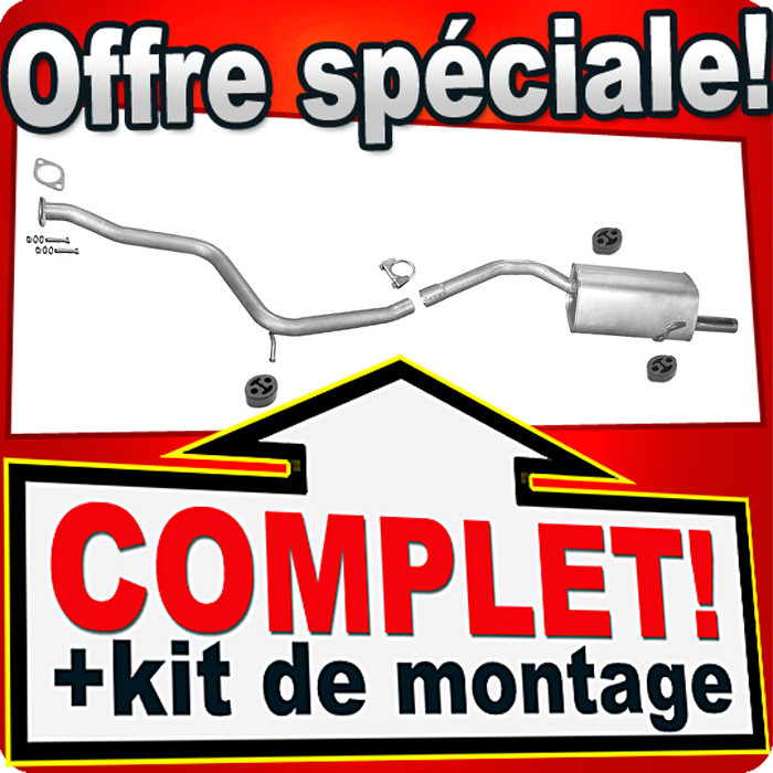 Échappement Alfa Romeo 156 1.9 JTD anti-corrosion pour éliminer les bruits de moteur