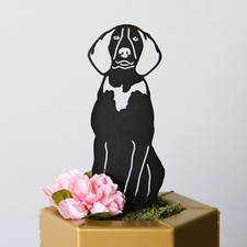 Treeing Walker Coonhound Black Metal Dog Silhouette