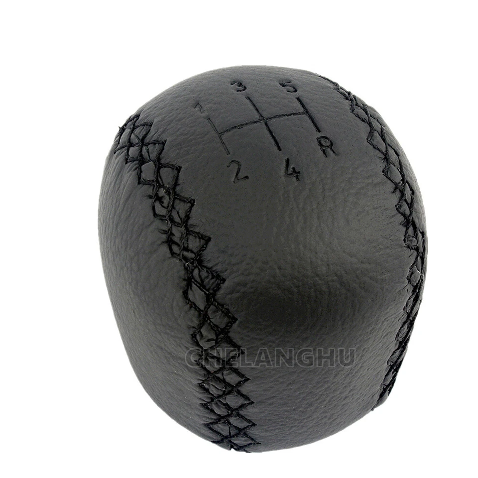 For Saab 95 9-5 1998-2011 5 speed Leather Gear stick shift knob 4777074 - Image 3 of 4