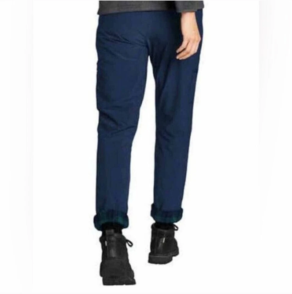 Eddie Bauer Women Navy Blue Polar Fleece Lined Pants Size 6 - Image 3 of 4