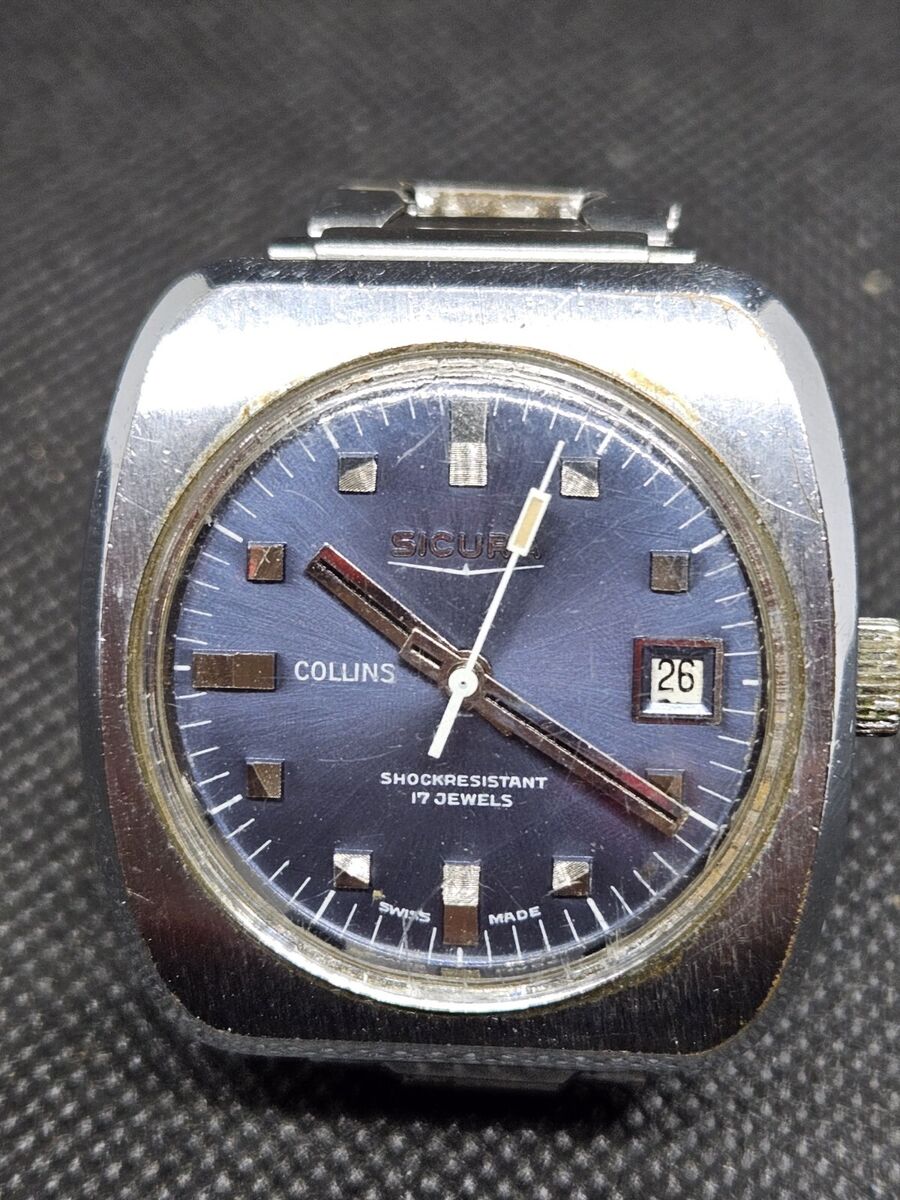 Vintage Sicura Collins Breitling 17 hand winding 36mm F999 Vintage Sicura Collins Breitling 17 hand winding 36mm F999