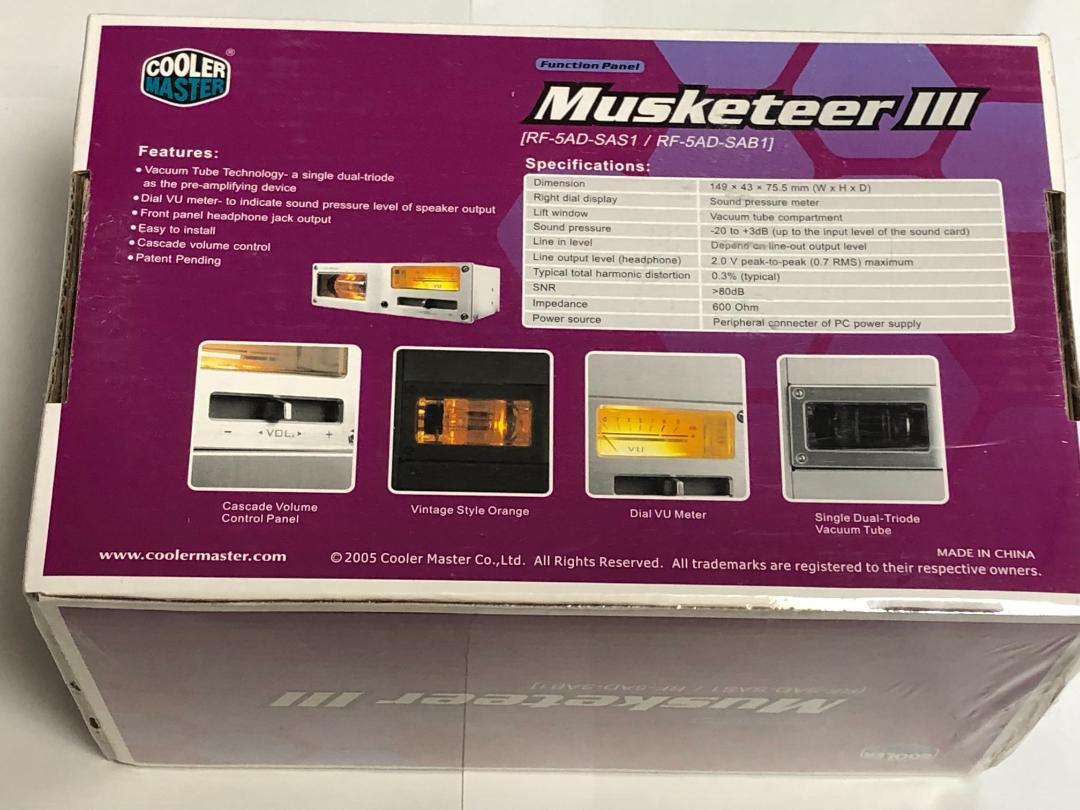 COOLERMASTER Musketeer3 RF-5AD-SAS1 Silver Tube Amp Built-in Sound