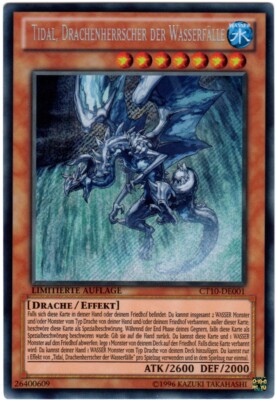 Yu-Gi-Oh! CT10-DE001 TIDAL, Drachenherrscher der Wasserfälle Secret Rare NM limi
