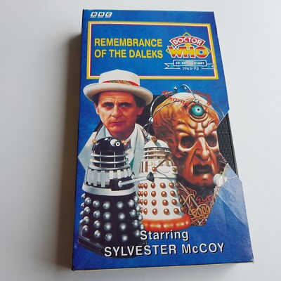 VHS Doctor Who Daleks 1993 BBC Rememberance 25th Anniv Vintage Sci-Fi TV