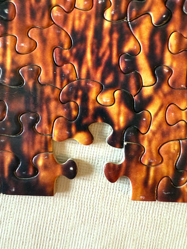 Vtg Springbok Mini 70 pc TIGER Mini Jigsaw Puzzle (for replacement pieces parts) - Picture 5 of 11