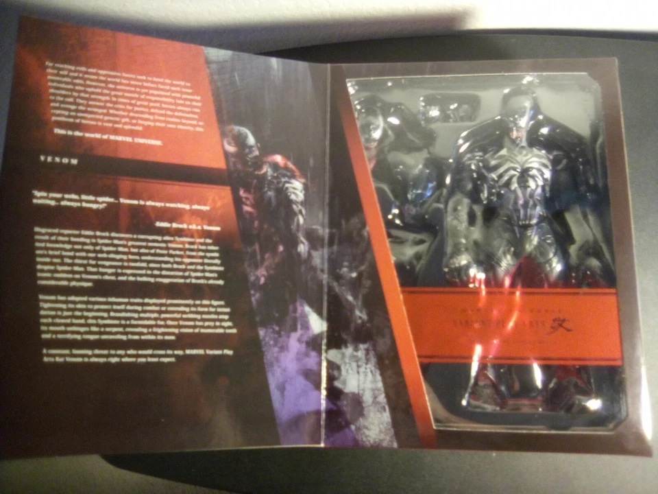 VENOM 漫威漫画变体游戏艺术 Kai 10.5 英寸方形艾尼克斯全新带盒美国卖家 — 第 2/4 张图片