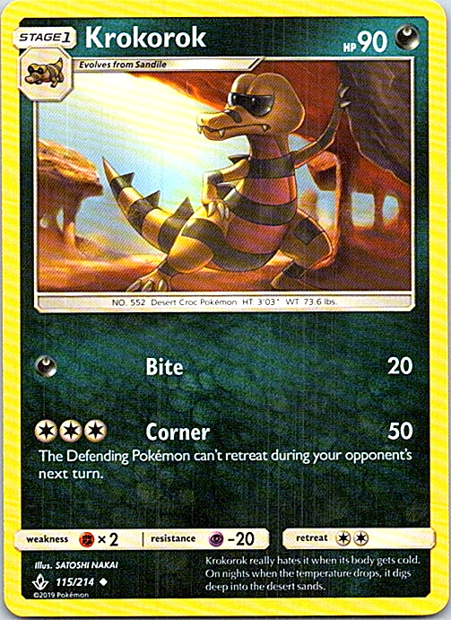 pokemon krokorok card Krokorok - 112/195
