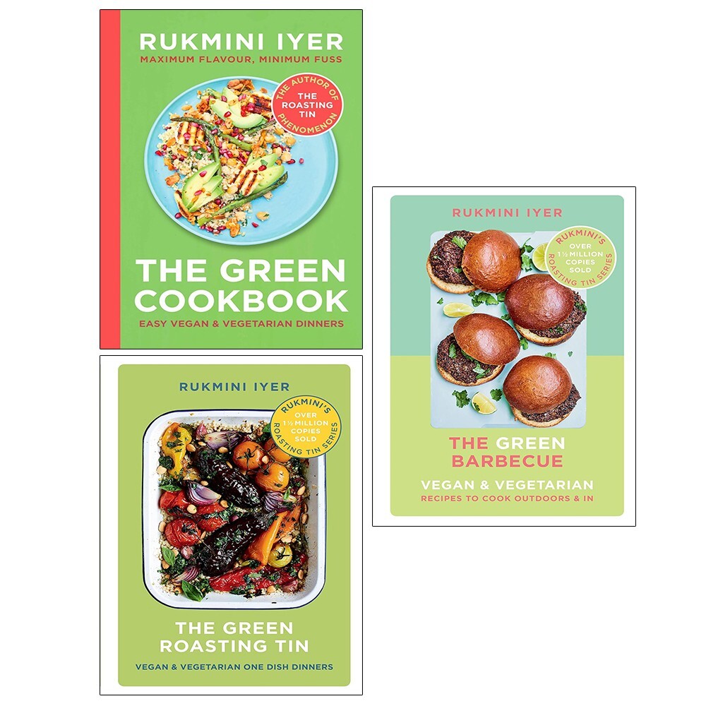 Rukmini Iyer Collection 3 Books Set Green Roasting Tin, Green Cookbook, Barbecue