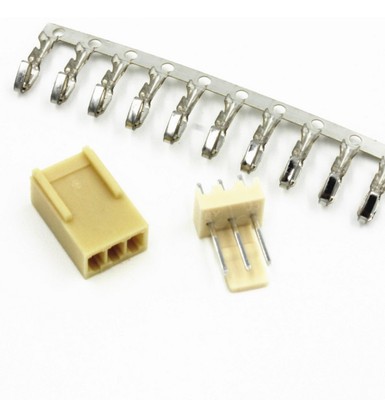 100sets KF2510 3Pin Connector Kits 2.54mm Male Pin Header+Terminal+Female C9