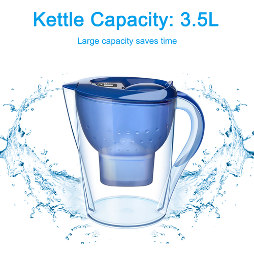 Water Pitcher Purifier 3.5L Filter Jug Kettle Bench Top Jug W/5PCS MAXTRA+Filter - Picture 7 of 13