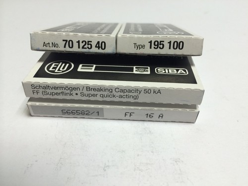 SIBA 7012540 6.3x32mm Super Quick Acting -Pick A Rating- FF Fuse 500-700V Pk5/10 - Picture 25 of 26
