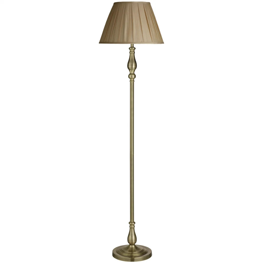 Floor Light Brass Flemish Antique Searchlight 5029AB