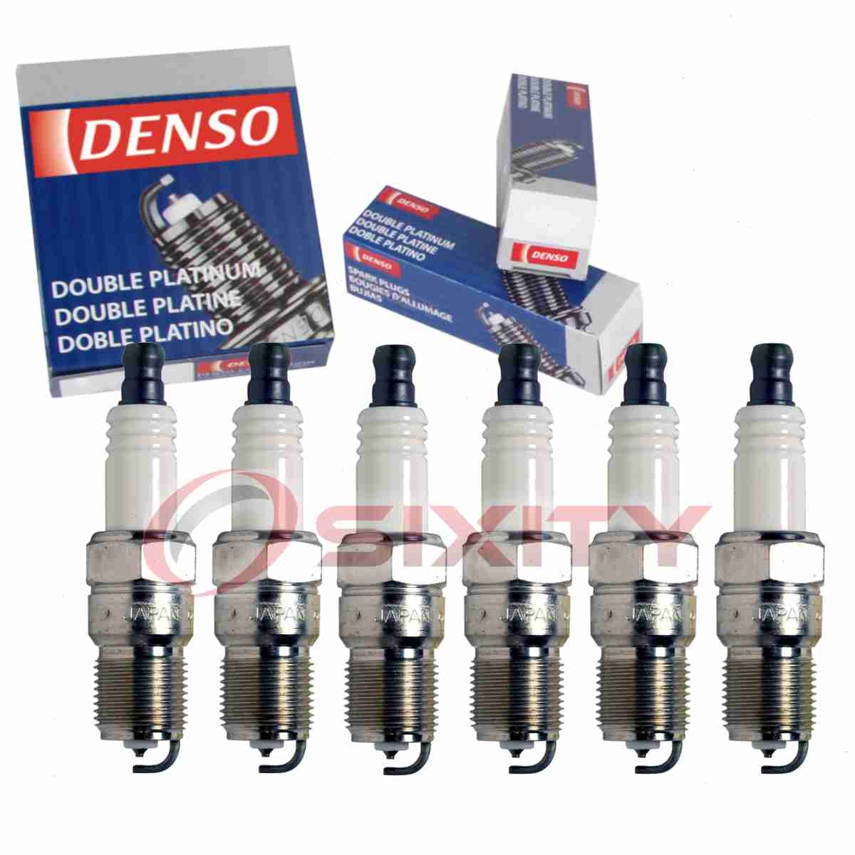 6 pc Denso Platinum Long Life Spark Plugs for 1997-1998 Oldsmobile Regency jr