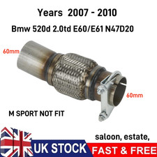 for BMW 520d 2.0td E60,E61 exhaust flexi repair pipe for front pipe 2007-10 60mm