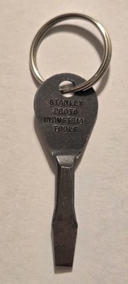 Vintage Stanley PROTO Industrial Tools Pocket Keychain Screwdriver T22