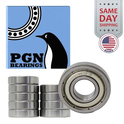 (10) R4-ZZ Premium Metal Shield Ball Bearing C3, 1/4''x5/8''x0.196'', R4z