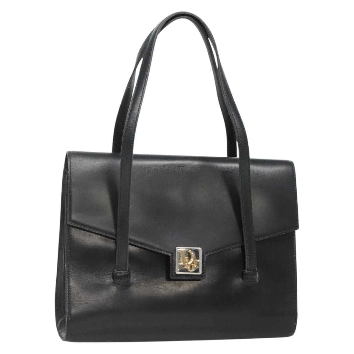 Christian Dior borsa a mano pelle nero oro originale ep9887