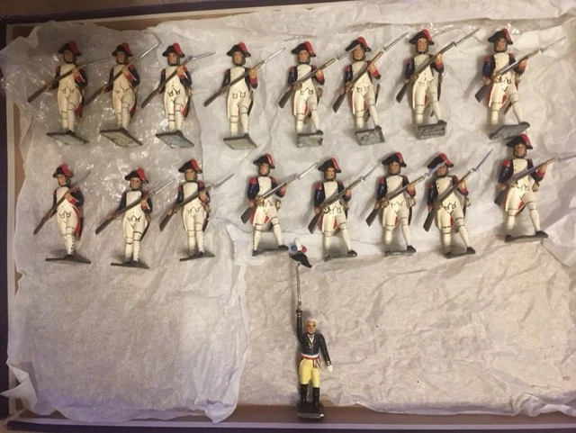 Lot De 8 Soldats De Plomb CBG Mignot – Grenadiers Italiens Du Premier Empire – 54mm
