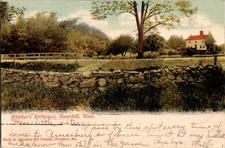 Vintage Whittier's Birthplace Postcard Haverhill Massachusetts 1906