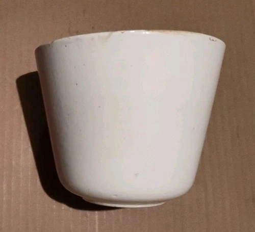 Vintage Hull USA Pottery White Flower Pot Planter - 30