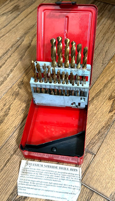 MAC Tools Titanium Coated Drill Bit Set 1/16''-3/8'' Red Metal 21pc Index Case Lot