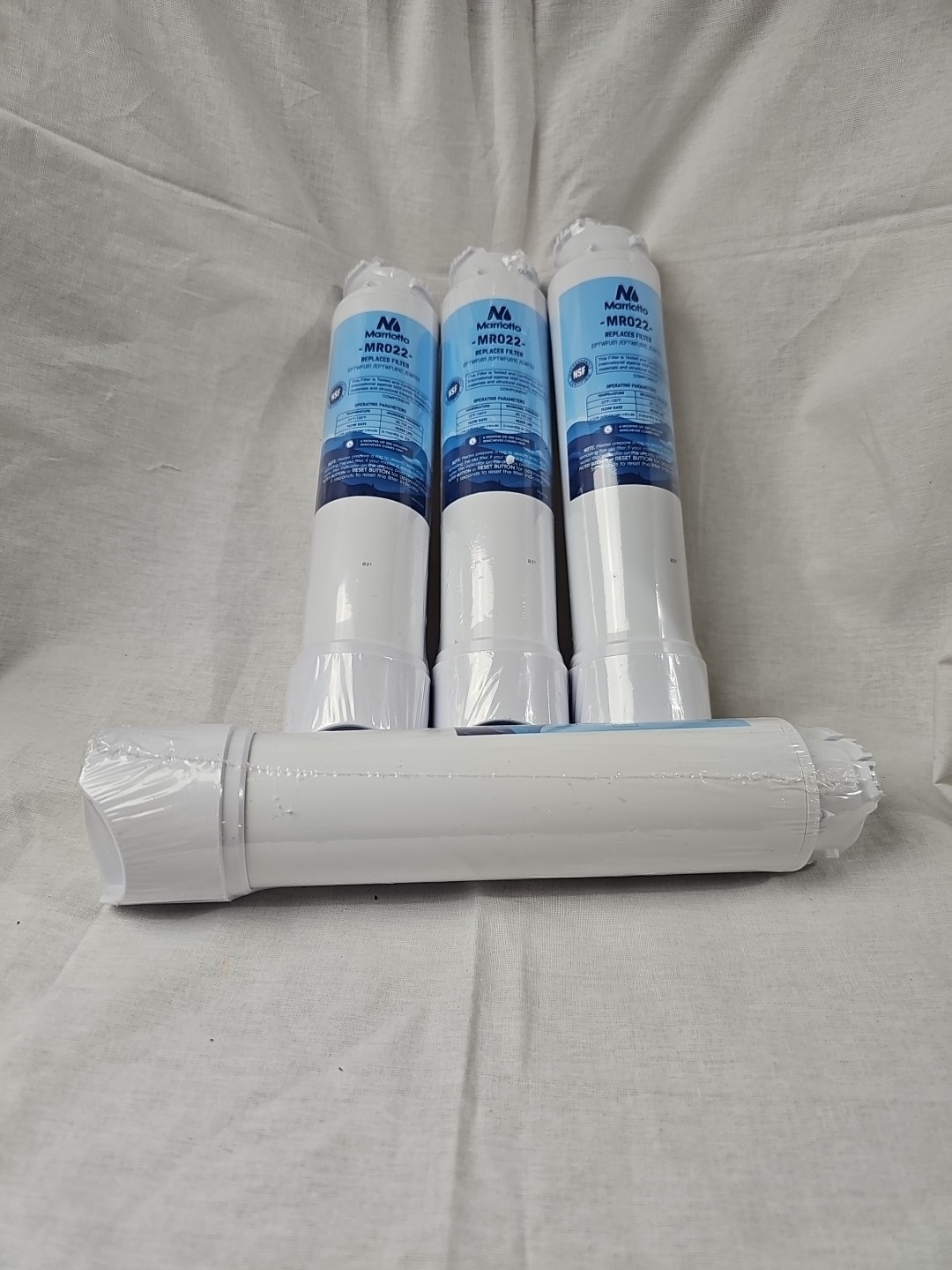 Pack Of 4 - Marriotto MR022 Replacement Water Filter - New Sealed