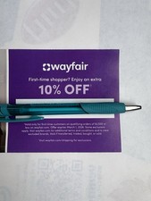 Wayfair 10% de réduction Exp 4.30