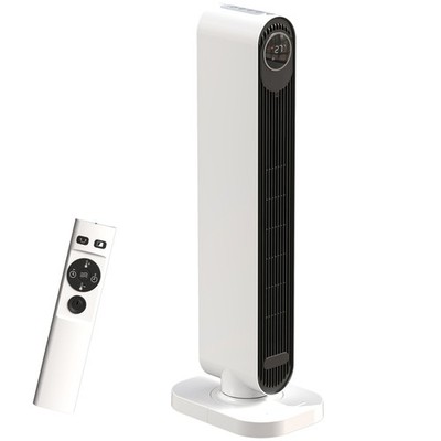 HOMCOM Keramik-Elektroheizlüfter, 2000 W Raumheizlüfter, weiß