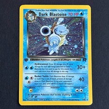 1st Edition Dark Blastoise 3/82 Team Rocket Holo Rare Pokemon Card