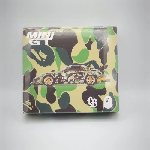 Mini GT 1:64 BAPE Collab Mazda RX7 Super Silhoutte 836 Camo Green SEALED LBWK LB