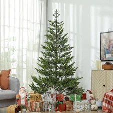 7ft Artificial Sparse Christmas Tree with Steel Stand