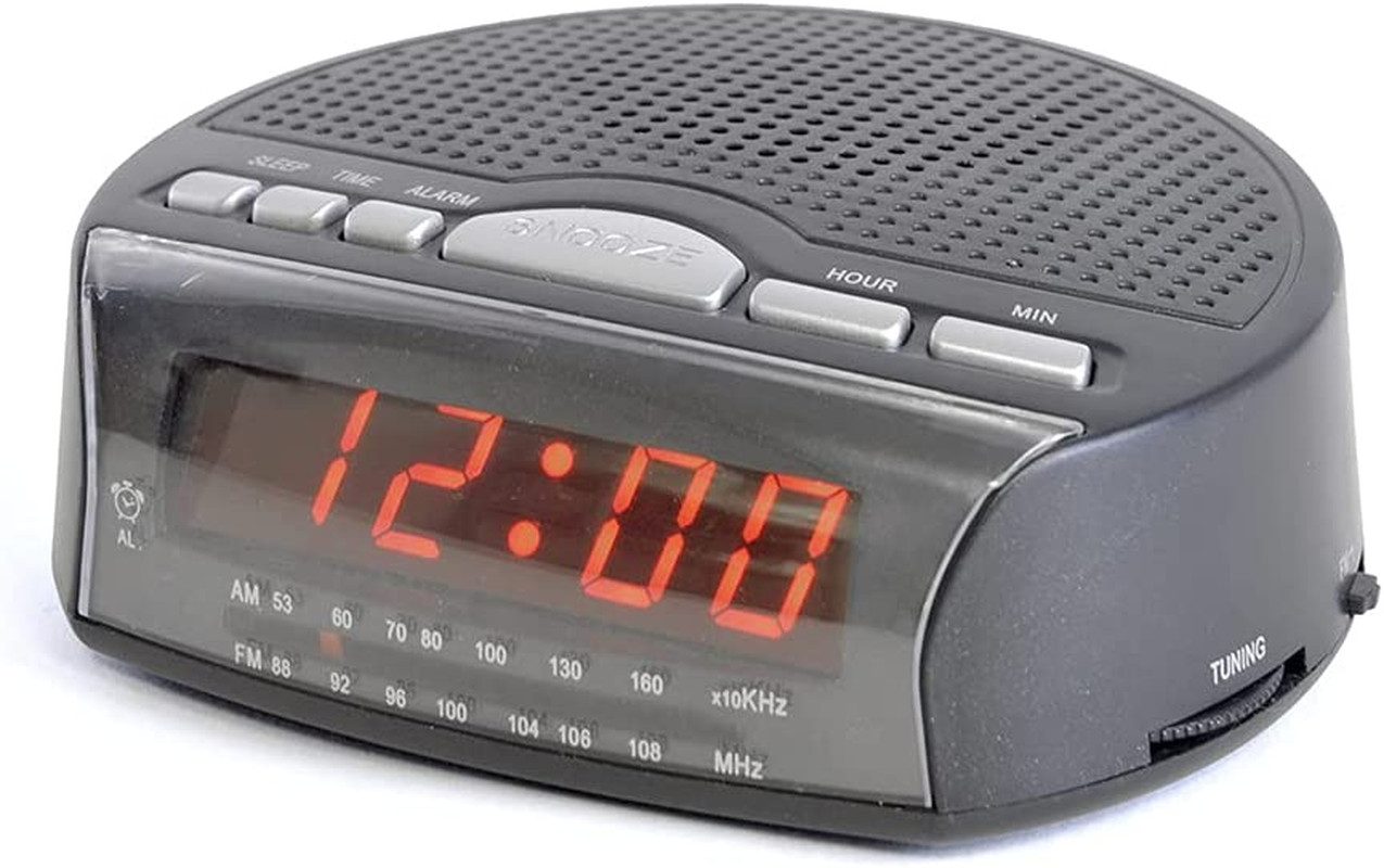 LLOYTRON ""Daybreak"" Alarm Clock Radio with Buzz Alarm or Radio - Snooze Function