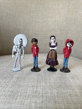 Disney Pixar Coco Figures Lot of 4 Deluxe Toppers PVC Bundle
