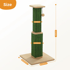 Ultimate Tall Cat Scratching Post with Sisal  Dangling Ball for Indoor Cats