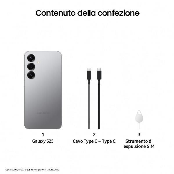 PROMOZIONE Samsung GALAXY S25 EE 128GB GRAY Cod. SM-S931BZSDEEE
