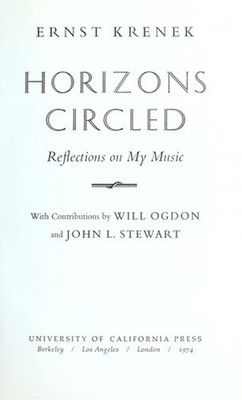 Horizons Circled : Reflections on My Music Hardcover