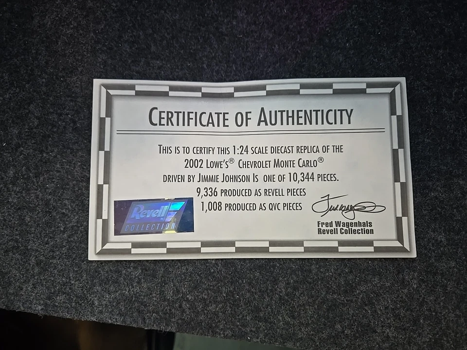 Jimmie Johnson 2002 California/Autoclub Raced Win Revell 1/24 1ª victoria Foto 3 de 4