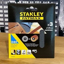 Image of Stanley FatMax Mesh Sanding Discs 125mm Universal 240g (Pack of 3) Original